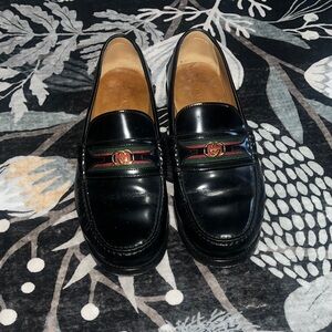 Gucci Men's Black Leather Loafers